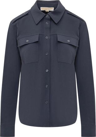 Michael Kors Shirts - Dames - Overhemden - Blauw - XL - Overhemden