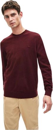 Lacoste Ah 2997 Sweater met ronde hals - Heren - Ronde hals truien - Rood - XS - Wol - Truien & Vesten