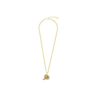 Roberto Cavalli Collana con ciondolo testa di pantera - - Accessories - Donna - Giallo - ONE SIZE
