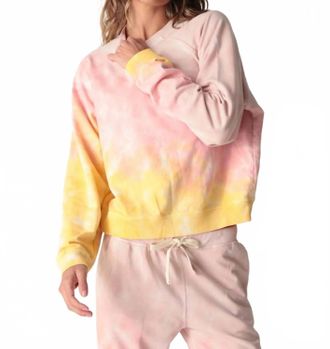 Electric & Rose Ronan Pullover Sweatshirt In Sunrise