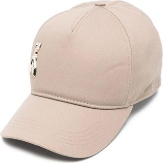 Patrizia Pepe logo-appliqué baseball cap - Neutrals