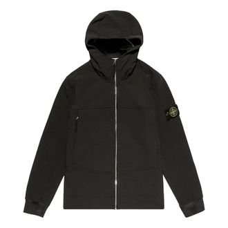 Stone Island Badge Logo Shell Jacket Black 7515Q0122-V0029