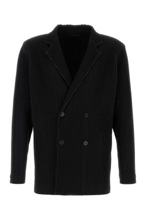 Homme Plissé Issey Miyake Black Polyester Blazer