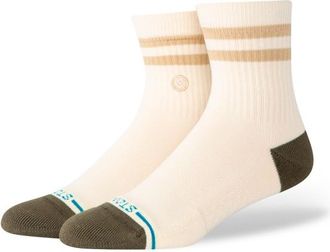 Stance Marled Stripe Quarter Multifunktionssocken - Unisex | wei&szlig;