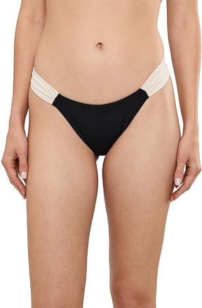 L*Space Dolce Bottoms Full Womens Swimwear Black/Cream : XL, Nylon/Spandex