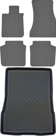 OEM Bmw Serie 7 G12 Sed&aacute;n Desde Octubre De 2015. Juego De Alfombrillas De Goma Para Coche Y Alfombrilla Para Maletero