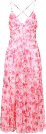 Philosophy di Lorenzo Serafini Ivoor Woven Back Maxi Jurk - Dames - Maxi kleedjes - Veelkleurig - M - Kleedjes