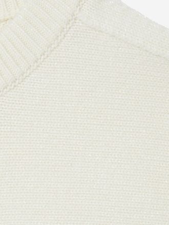 Gucci Womens Wool And Cashmere Cardigan White Sweater