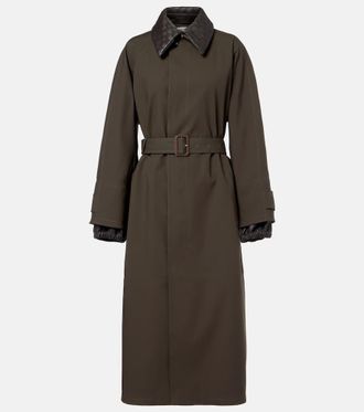 Bottega Veneta Intrecciato cotton-blend trench coat