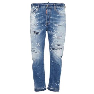 Dsquared2 Medium Sea Salt Wash Bro Jeans Marineblauw