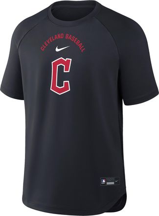 Nike Cleveland Guardians Authentic Collection Batting Practice Pregame Nike Mens Dri-FIT MLB Top in Blue | 04HG11L5GUA-7DX
