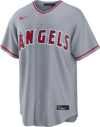 Nike Mike Trout Los Angeles Angels Nike Mens MLB Replica Jersey in Grey | RP26ANRDAN9-DWF
