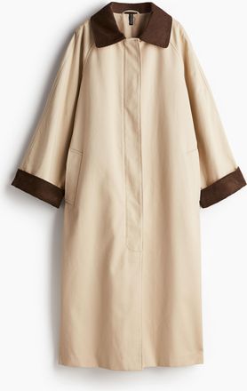 H&M Carcoat aus Baumwolltwill - Beige
