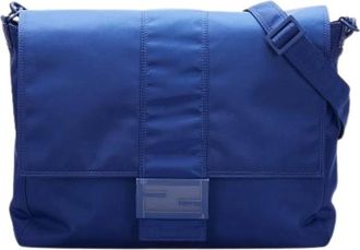Fendi Pre-owned Nylon Crossbody - Dames - Vintage Schoudertas - Blauw - ONE Size - Nylon - Vintage