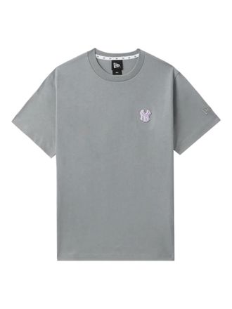 New Era T-shirt met logopatch - Grijs