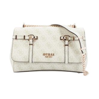Guess Leona Logo Convertible Xbody Flap - - Bags - Donna - Bianco - ONE SIZE
