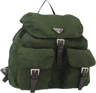 Prada Pre-owned Backpacks, female, Green, Size: ONE SIZE Pre-owned Vintage Backpack