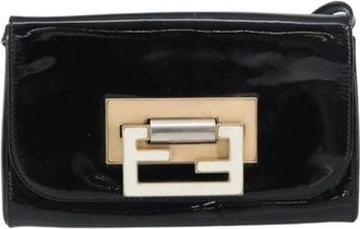 Fendi Pre-owned Leren Schoudertas - Dames - Vintage Schoudertas - Zwart - ONE Size - Leer - Vintage