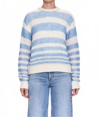 Pistola Denim Moa Striped Bubble Sweater In Blue Stripe