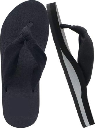 Generic Flip Flops for Women with Arch Support Yoga Mat Comfortable Summer Beach Walking Thong Cushion Sandals Indoor Outdoor Young Men Flip Flops (Black, 6)