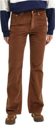 GANT Broeken - Dames - Straight fit broeken - Bruin - W27 - Leer - Broeken