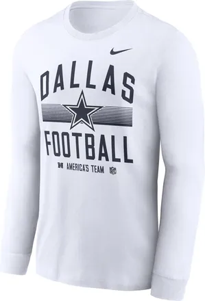 Nike Dallas Cowboys Essential Nike Mens Dri-FIT NFL Long-Sleeve T-Shirt in Grey | NKAC10A7RD-CWK