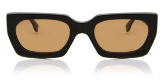 Retro Superfuture TEDDY BTR Mens Sunglasses Black Size 54