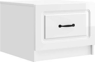 vidaXL Mesa De Caf&eacute; Brillante 49 X 50 X 37 Cm Madera De Ingenier&iacute;a Vidaxl