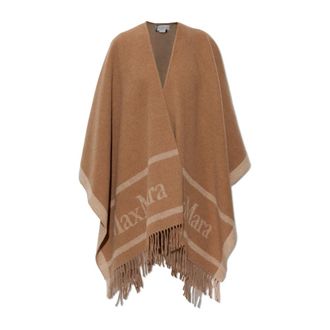Max Mara Capes, female, Brown, Size: ONE SIZE Hilde Wool Poncho