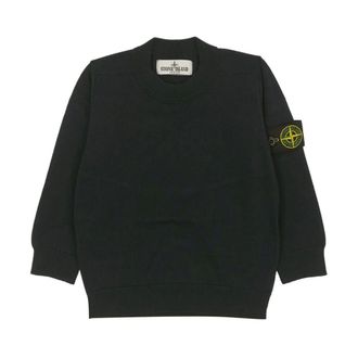Stone Island Sleveless Knitwear - male - Stone Island - Kids Sweatshirts - Black - 8 Y - Kids