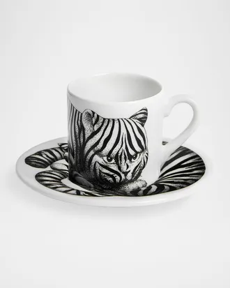 Fornasetti High Fidelity Tiger Print Coffee Mug
