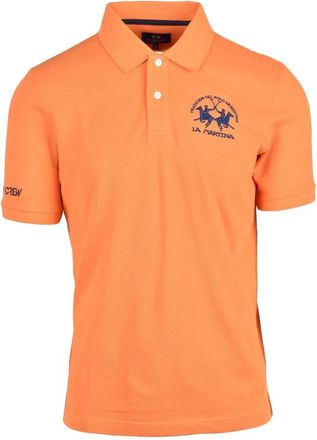La Martina Tops, Heren, Oranje, 3Xl, Katoen, Polo