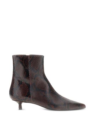 Aeyde Sofie Snake Print Calf Leather Port