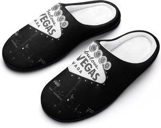 Generic Las Vegas NV United States Slippers Men Winter Warm Cotton Anti-Slip Indoor Slip-Ons House Shoes