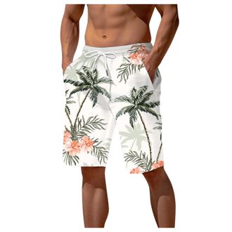 Generic Mens Swim Shorts Swimming Trunks Printing Beach Shorts Boardshorts for Summer Surfing Beach Pants Quick Dry Breathable Knee Length Swimsuit Pants Loos