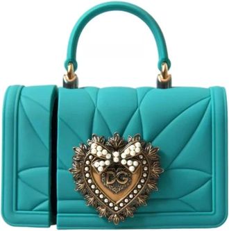 Dolce & Gabbana Pre-owned Handbags, female, Blue, Size: ONE SIZE Pre-owned Silicone home-office