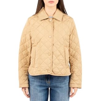 Max Mara Winter Jackets, female, Beige, Size: 2XS Gelo Quilted Jacket