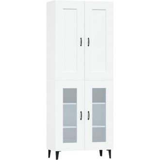 vidaXL Highboard White 69.5x34x180 cm Engineered Wood vidaXL