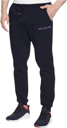 Tommy Hilfiger Mens Trainingsbroeken RWB Style - Heren - Sweatpants - Blauw - XS - Katoen - Broeken
