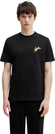 Paul Smith Tops, Heren, Zwart, L, Katoen, Rabbit Logo T-shirt
