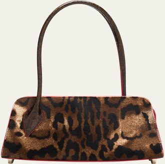 Christian Louboutin Eloise Top-Handle Bag in Croc-Embossed Leather