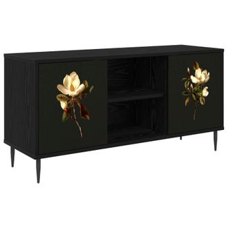 vidaXL Mueble De Tv Bremen 102 X 33 X 51 Cm Roble Negro Vidaxl