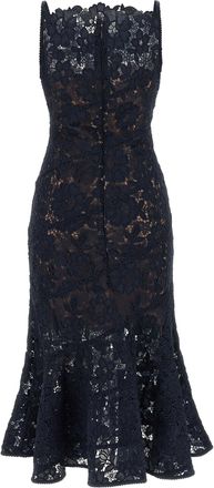 Self Portrait Spiral Lace Dress - Navy