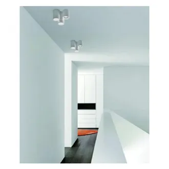 Trade Shop Trade Shop Traesio - Trade Shop - Lampadario Lampada Da Soffitto Portalampada Gu10 3 Cilindri In Gesso Gs-c07-3