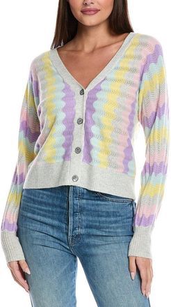 Isla Adina Pointelle Cashmere Cardigan