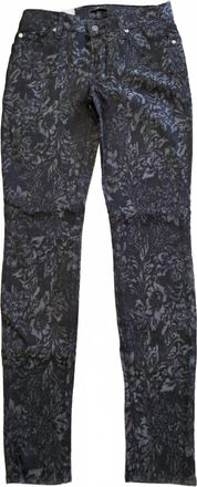 7 For All Mankind Womens Skinny Jeans In Black