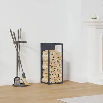 vidaXL Le&ntilde;ero Antracita 25x25x60 Cm Acero Laminado En Fr&iacute;o Vidaxl