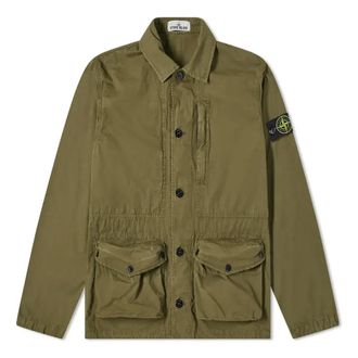 Stone Island Vintage Canvas 3 Pocket Jacket Olive Green 7415439WN-V0158