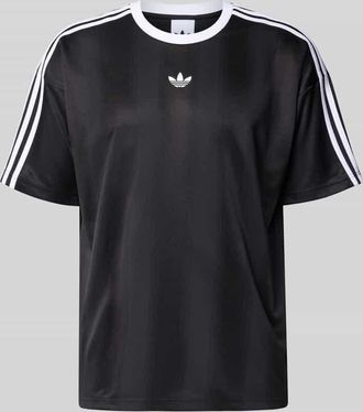 adidas Originals Funktionsshirt mit Logo und Rundhalsausschnitt in Black, Größe XXL