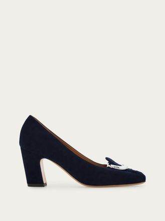 Ferragamo Donna D&eacute;collet&eacute; Gancini Blu Taglia 35.5